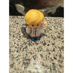 Fisher Price Little People Sit With Me School Bus Boy Eddie with Backpack